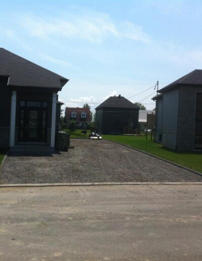 Réfection d'une entrée résidentielle