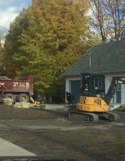 Réfection d'une entrée résidentielle