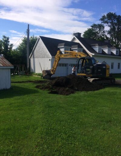 Transport en vrac et pose de terre à gazon