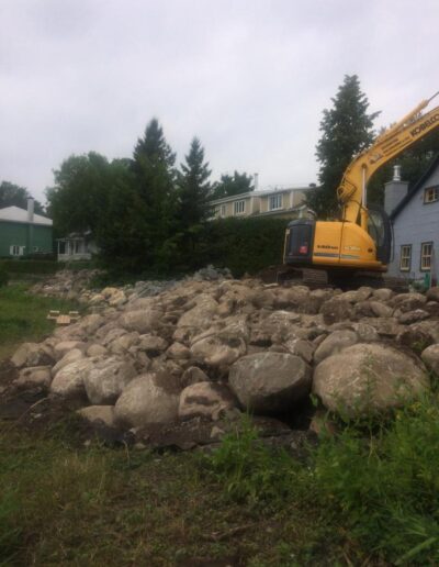 Protection des berges et enrochement