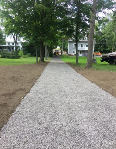 Réfection d'une entrée résidentielle